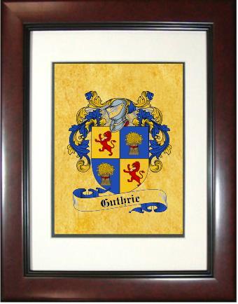 Guthrie Coat of Arms Framed Print