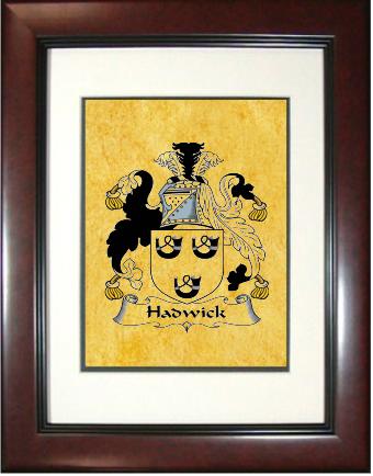 Hadwick Coat of Arms Framed Print