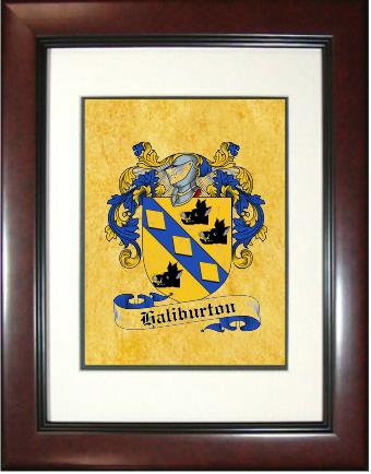 Haliburton Coat of Arms Framed Print