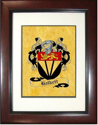 Halkett Coat of Arms Framed Print