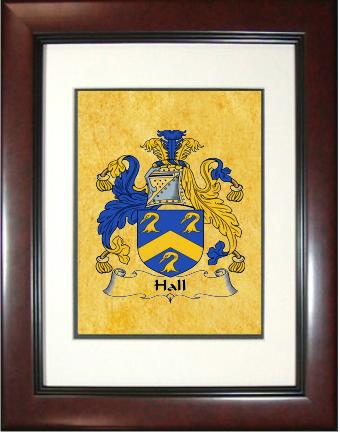 Hall Coat of Arms Framed Print