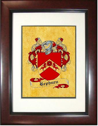 Hepburn Coat of Arms Framed Print