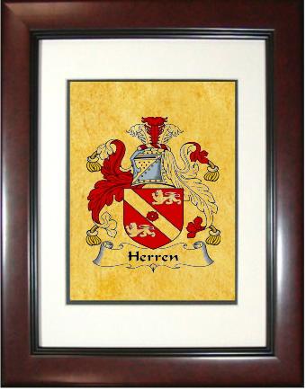 Herren Coat of Arms Framed Print