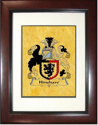 Hinshaw Coat of Arms Framed Print