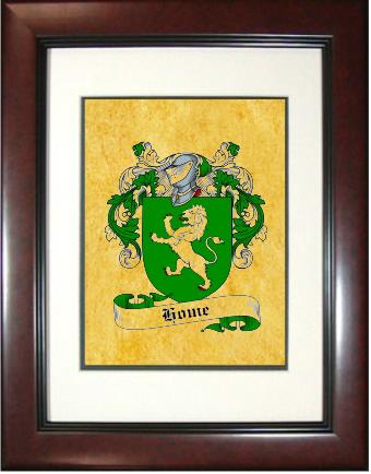 Home Coat of Arms Framed Print