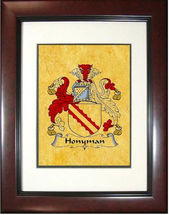 Honyman Coat of Arms Framed Print