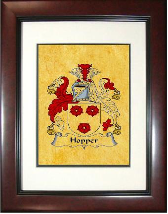 Hopper Coat of Arms Framed Print