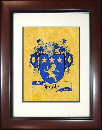 Inglis Coat of Arms Framed Print