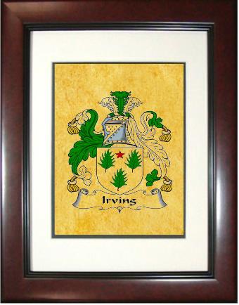 Irving Coat of Arms Framed Print