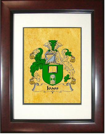Joass Coat of Arms Framed Print