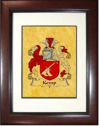 Kemp Coat of Arms Framed Print