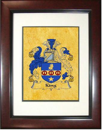 King Coat of Arms Framed Print