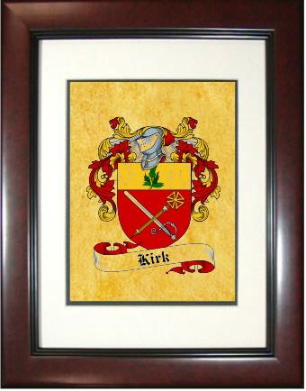 Kirk Coat of Arms Framed Print