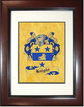 Knight Coat of Arms Framed Print