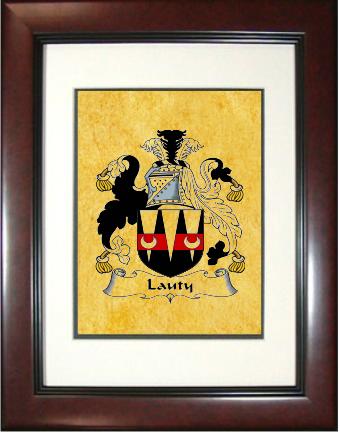 Lauty Coat of Arms Framed Print
