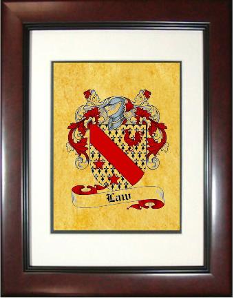 Law Coat of Arms Framed Print