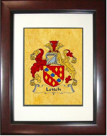 Leitch Coat of Arms Framed Print