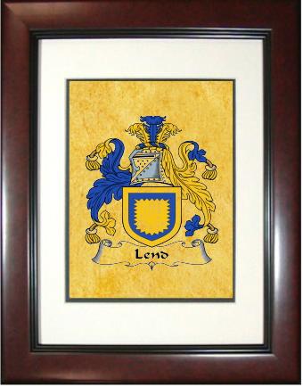 Lend Coat of Arms Framed Print