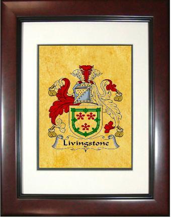 Livingstone Coat of Arms Framed Print
