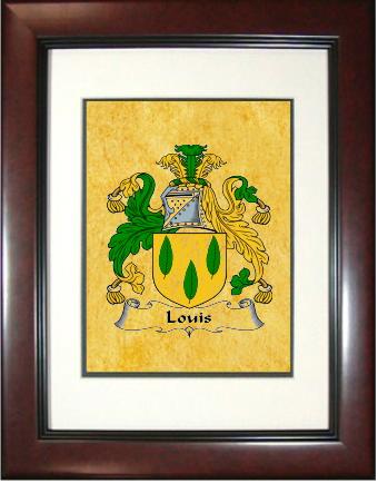Louis Coat of Arms Framed Print