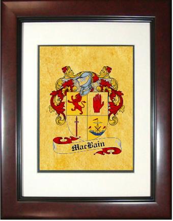 Macbain Coat of Arms Framed Print