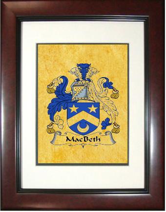 Macbeth Coat of Arms Framed Print