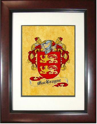 Macbrayne Coat of Arms Framed Print