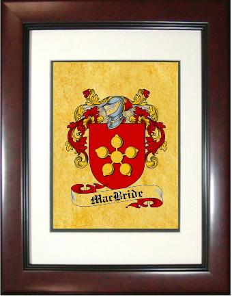 Macbride Coat of Arms Framed Print