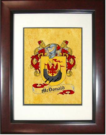 Macdonald Coat of Arms Framed Print
