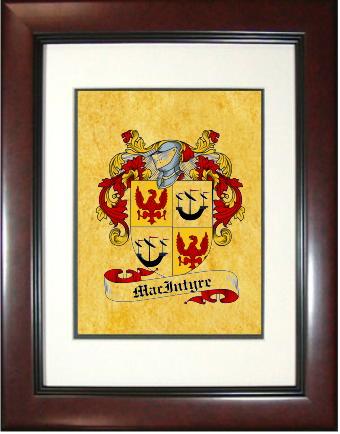 Macintyre Coat of Arms Framed Print