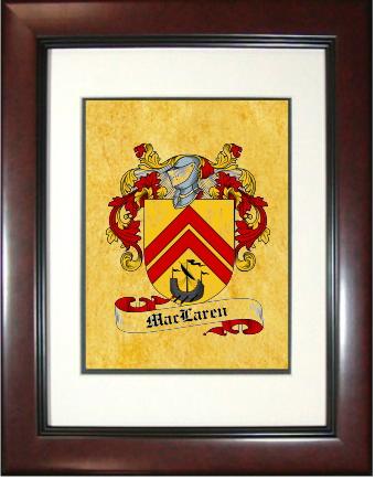 Maclaren Coat of Arms Framed Print