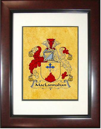 Maclannahan Coat of Arms Framed Print
