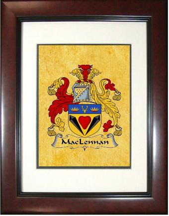 Maclennan Coat of Arms Framed Print