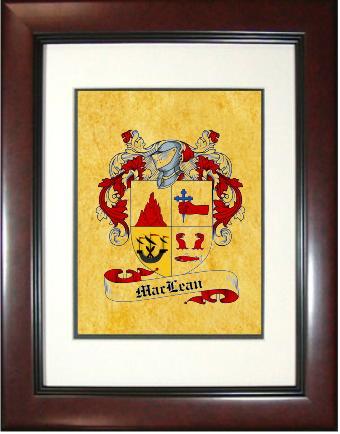 Maclean Coat of Arms Framed Print