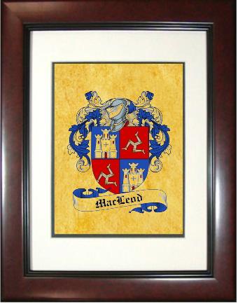 Macleod Coat of Arms Framed Print
