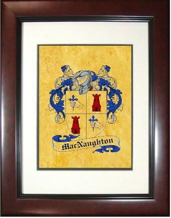 Macnaughton Coat of Arms Framed Print