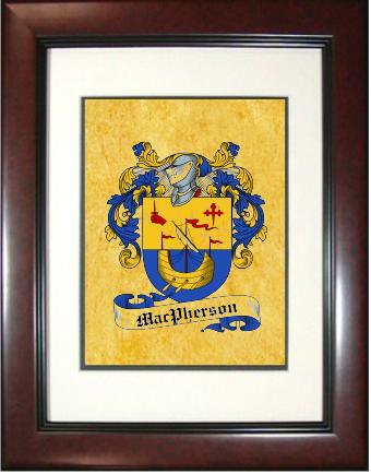 Macpherson Coat of Arms Framed Print
