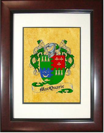 Macquarrie Coat of Arms Framed Print