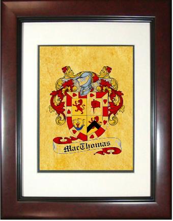 Macthomas Coat of Arms Framed Print