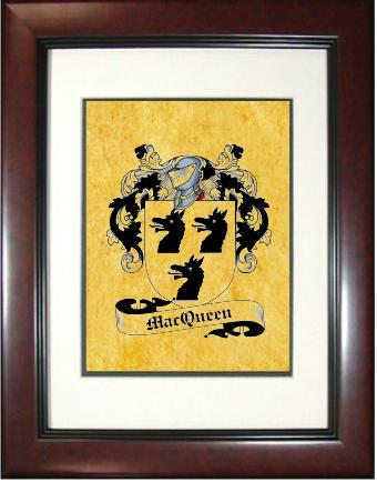 Macqueen Coat of Arms Framed Print