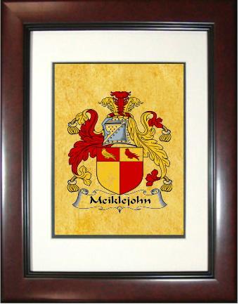 Meiklejohn Coat of Arms Framed Print