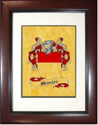 Menzies Coat of Arms Framed Print
