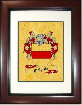 Melville Coat of Arms Framed Print