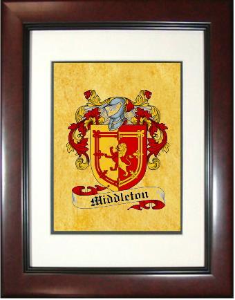 Middleton Coat of Arms Framed Print