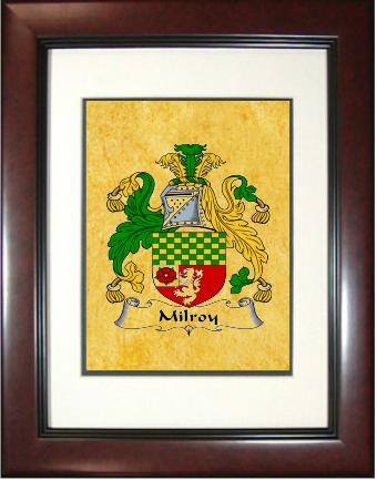 Milroy Coat of Arms Framed Print