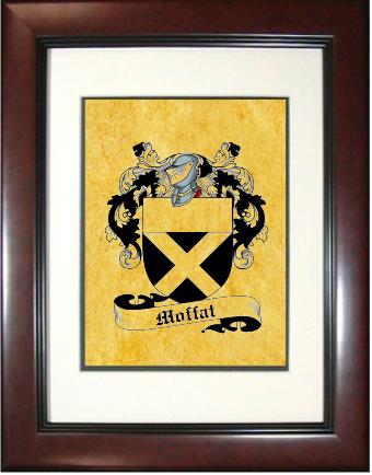 Moffat Coat of Arms Framed Print