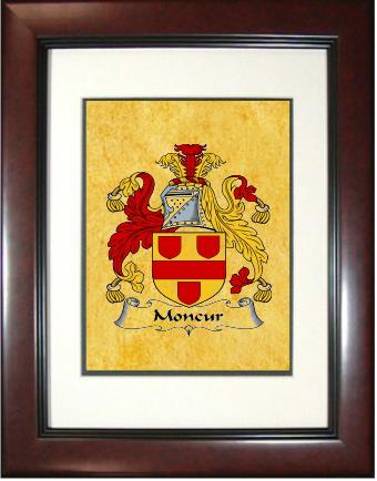 Moncur Coat of Arms Framed Print