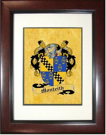 Monteith Coat of Arms Framed Print