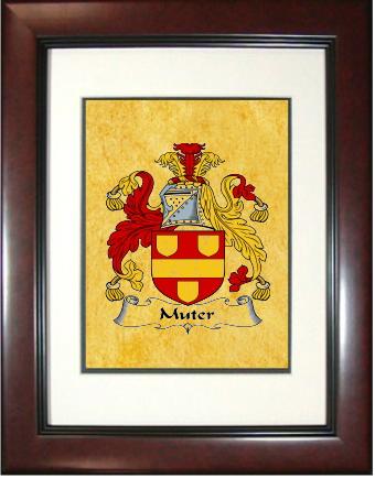 Muter Coat of Arms Framed Print