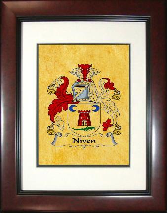 Niven Coat of Arms Framed Print